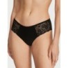 Slip hipster invisible noir avec dentelle