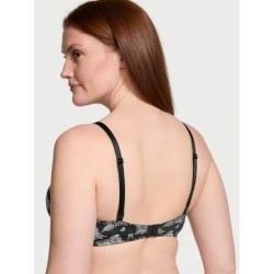 Black Sexy Soutien-gorge corbeille lisse légèrement doublé