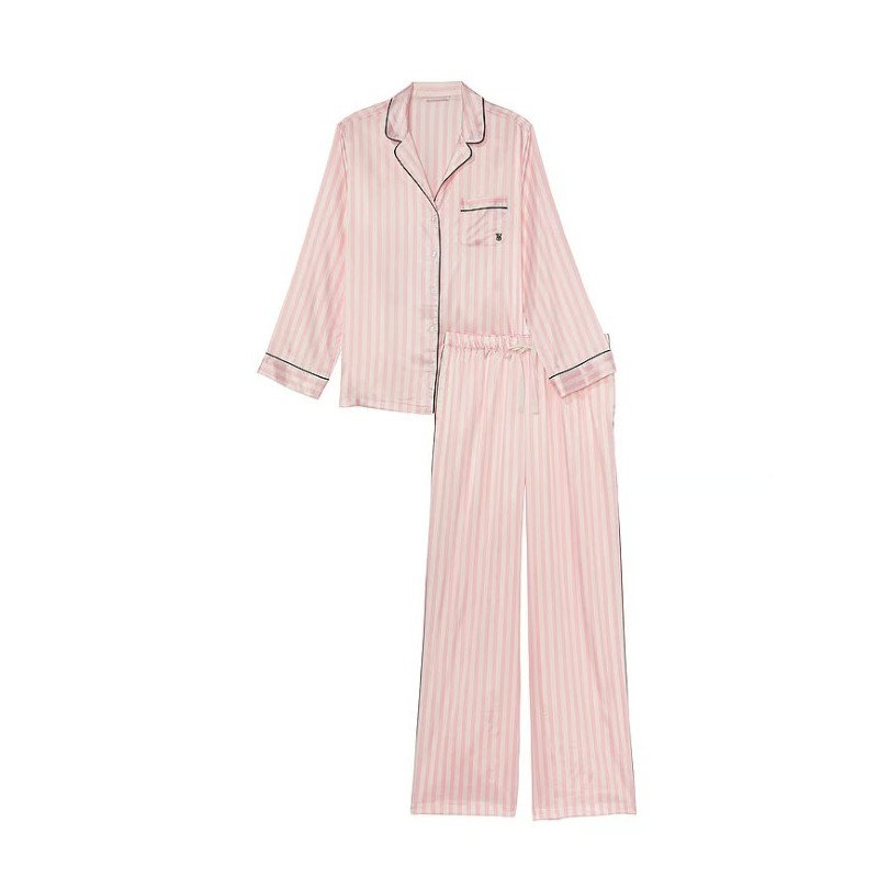 Pyjama long en satin, chemises de nuit VICTORIA'S SECRET