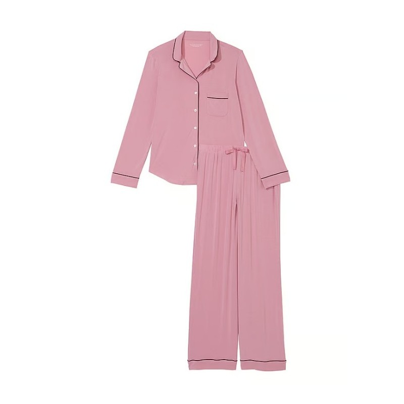 Pyjama modal, pyjama femme classique rose