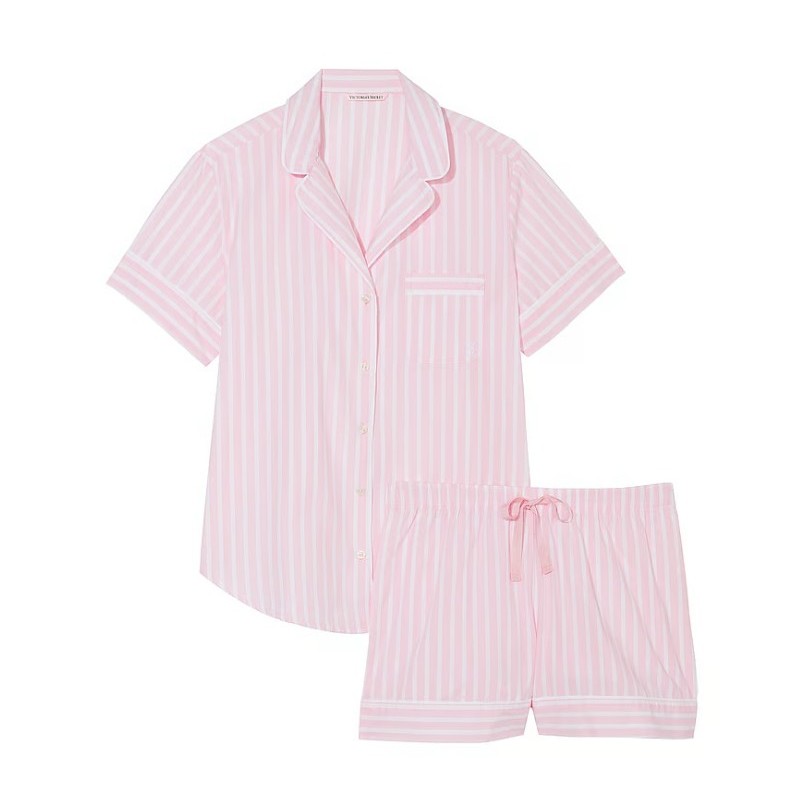 Pyjama en coton Pyjama court femme avec boutons