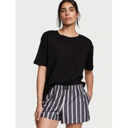 Pyjama avec T-shirt et short en coton, pyjama femme