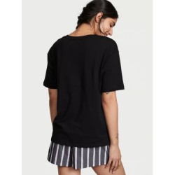 Pyjama avec T-shirt et short en coton, pyjama femme