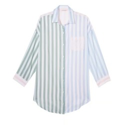 Pyjama style chemise, vêtements de maison en pur coton