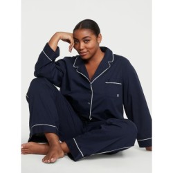 Pyjama long en coton Victoria's Secret, pyjama classique