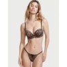 Soutien-gorge push up sans bretelles, soutien-gorge imprimé léopard