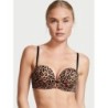 Soutien-gorge push up sans bretelles, soutien-gorge imprimé léopard