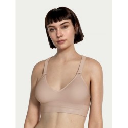 Soutien-gorge de sport hautement extensible à col en V profond