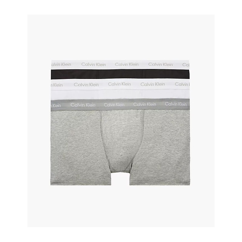 Lot de 3 shorts grandes tailles, gris chiné - coton stretch