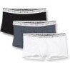 Calvin Klein Boxer taille basse pour homme, couleur : noir-blanc-gris