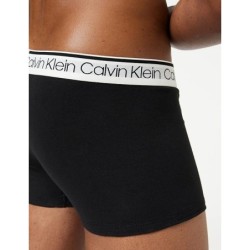 Calvin Klein Boxer taille basse pour homme, couleur : noir-blanc-gris