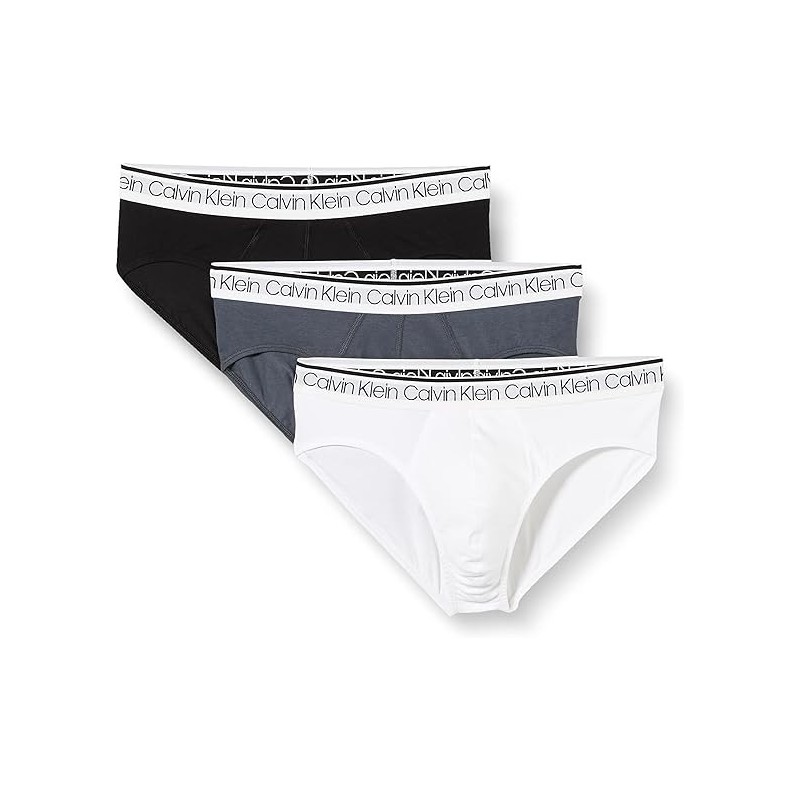 Calvin Klein Lot de 3 slips hip pour homme Blanc