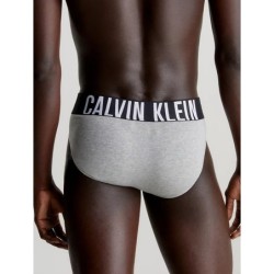 Lot de 3 slips Calvin Klein - Intense Power, noir, blanc et gris