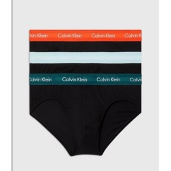 Lot de 3 slips Calvin Klein en coton stretch absorbant