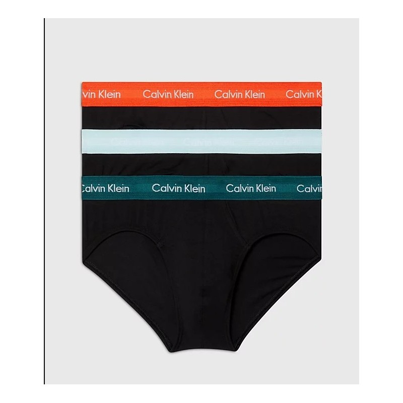 Lot de 3 slips Calvin Klein en coton stretch absorbant