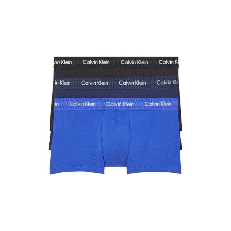 Calvin Klein - Lot de 3 boxers taille basse en coton stretch