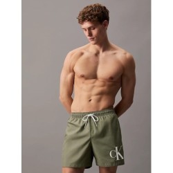 Short de bain à cordon de serrage pour hommes - CK Monogram