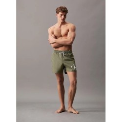 Short de bain à cordon de serrage pour hommes - CK Monogram