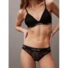 Soutien-gorge triangle noir avec dentelle