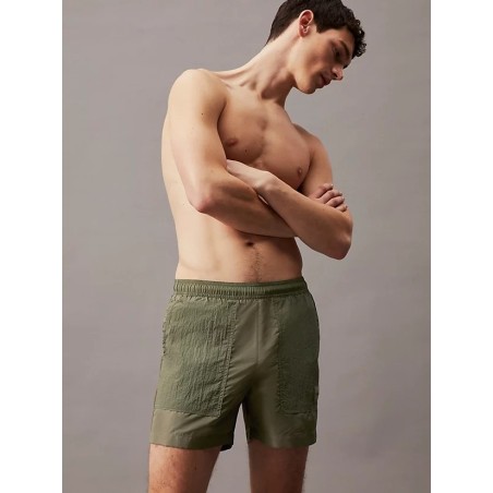 Short de bain Ripstop avec cordon de serrage pour hommes