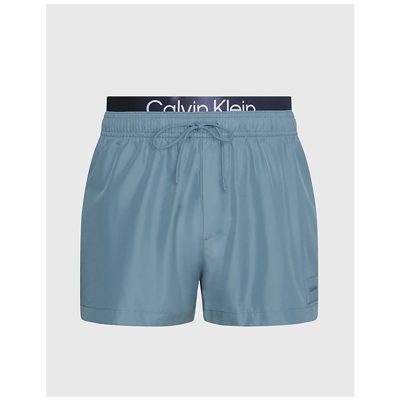 Short de Bain Double Ceinture Homme - CK Steel