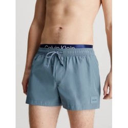 Short de Bain Double Ceinture Homme - CK Steel