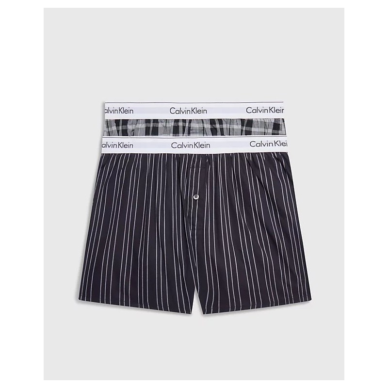 Calvin Klein Lot de 2 boxers coupe slim - Coton moderne