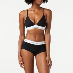 Calvin Klein Soutien-gorge triangle moderne en coton pour femme Noir