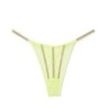 String transparent en jaune brillant, culotte sexy