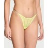 String transparent en jaune brillant, culotte sexy