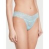 String en dentelle bleu clair, culotte Victoria's Secret