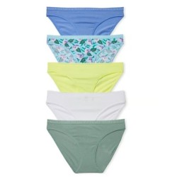 Lot de 5 culottes de bikini en coton stretch