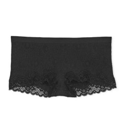 Culotte sans couture avec bordure en dentelle noire