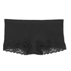 Culotte sans couture avec bordure en dentelle noire