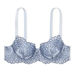 Soutien-gorge corbeille légèrement doublé avec broderie florale