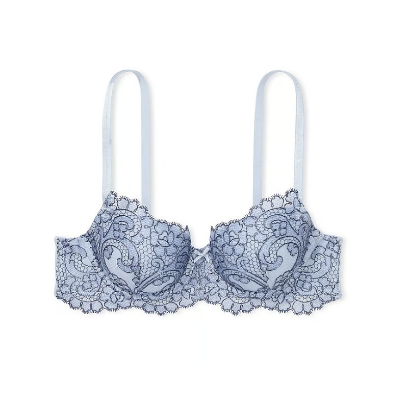 Soutien-gorge corbeille légèrement doublé avec broderie florale