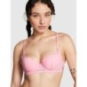 Soutien-gorge balconnet en dentelle rose légèrement doublé Wink