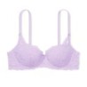 Soutien-gorge balconnet en dentelle lilas pastel légèrement doublé Wink