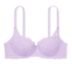 Soutien-gorge balconnet en dentelle lilas pastel légèrement doublé Wink