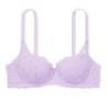 Soutien-gorge balconnet en dentelle lilas pastel légèrement doublé Wink