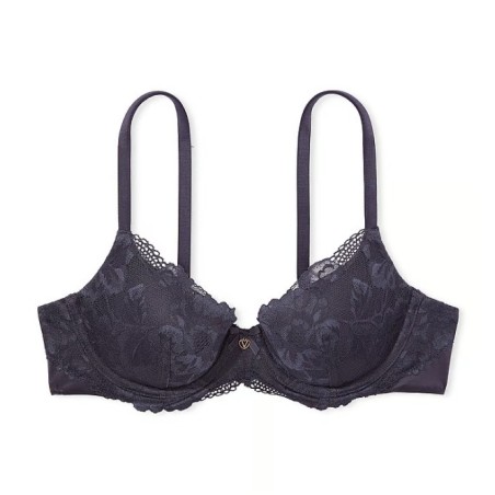 Soutien-gorge corbeille légèrement doublé avec bonnets en dentelle