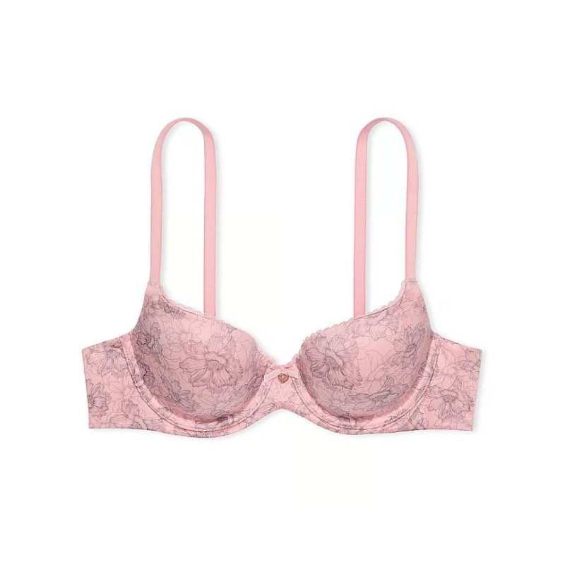 Soutien-gorge corbeille en dentelle lisse légèrement doublé