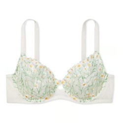 Soutien-gorge à bonnets emboîtants brodés de marguerites