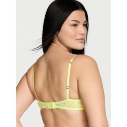 Soutien-gorge corbeille transparent décolleté profond, lingerie sexy